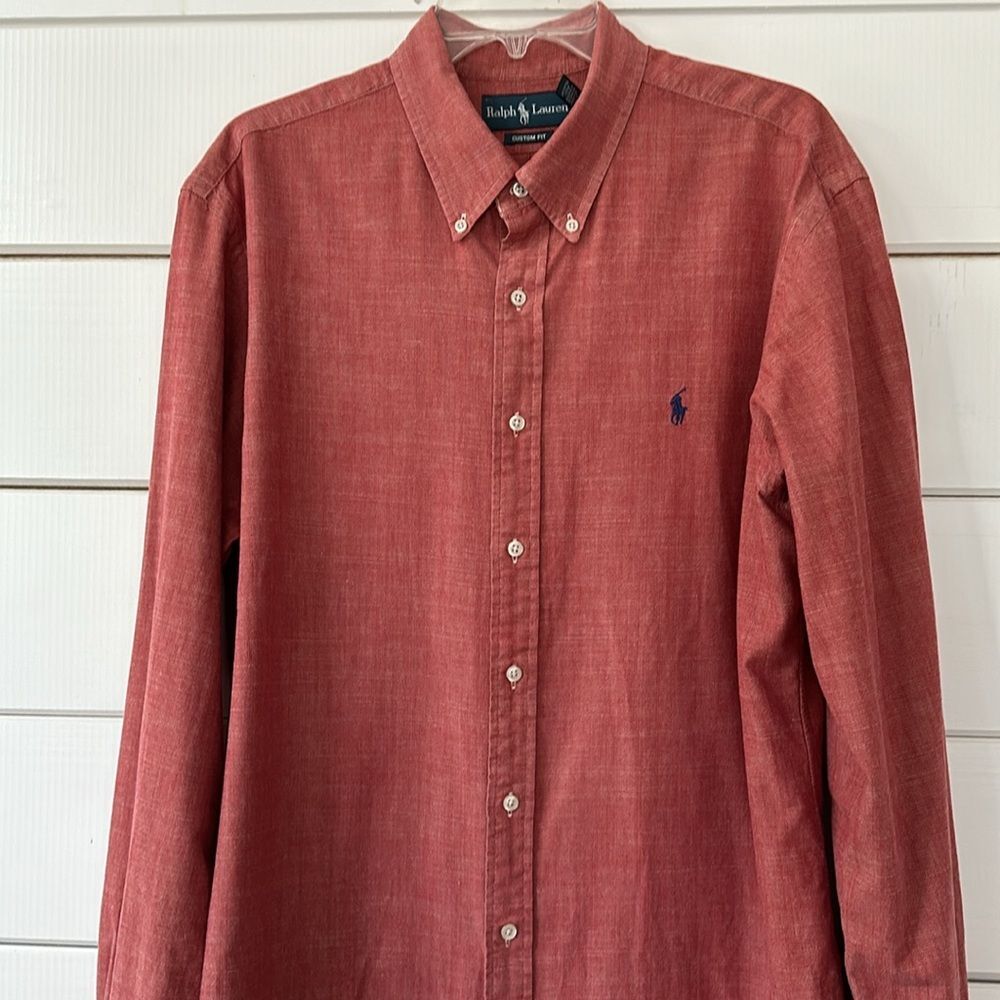 Polo by Ralph Lauren Custom Fit Long Sleeve Button Down Shirt XL - Picture 7 of 13